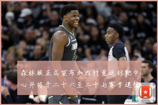 森林狼正式宣布加内特重返标靶中心并将于二十六至二十七赛季退役赛场复盘-深度解析